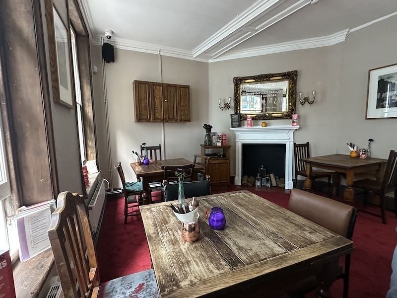 Upstairs room at The Bell