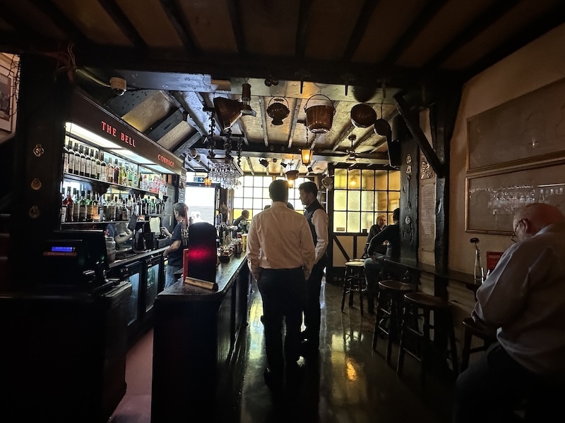 Inside The Bell pub on Bush Lane Cannon Street