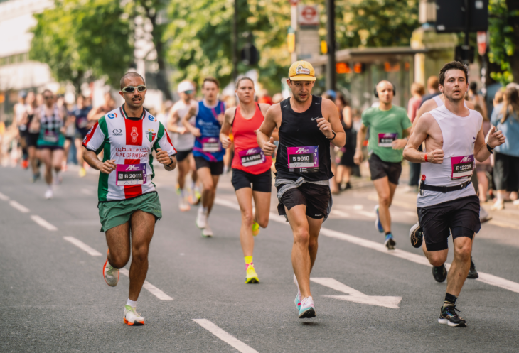 September 2025 events in London: runners taking part in a road running event