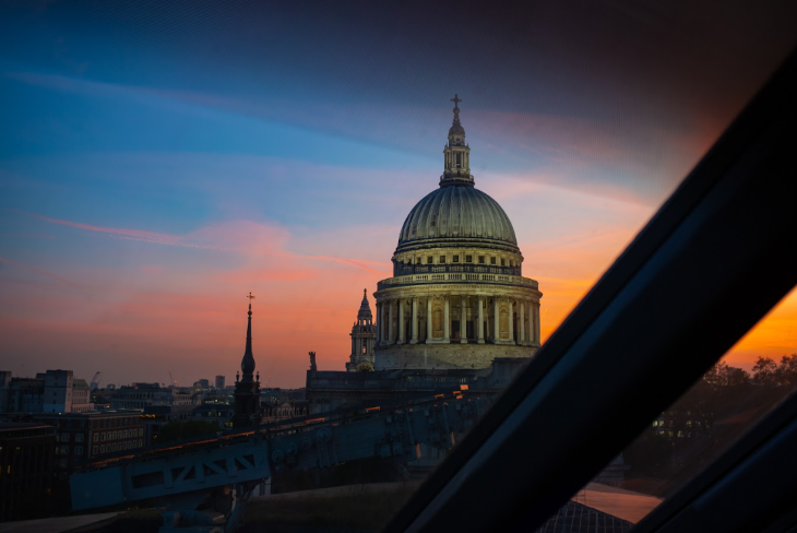 Things to do in London August bank holiday weekend:  St Paul's Cathedral at dusk