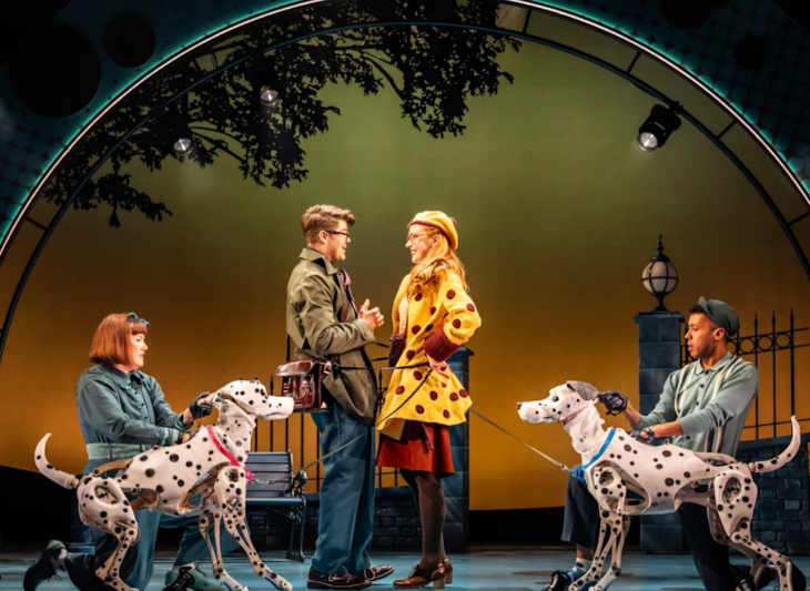 What's on in London today: four people and two puppets on stage in 101 Dalmatians