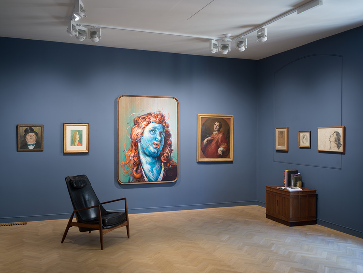 A room full of artworks