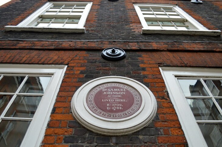 The front of Dr Johnsons's house