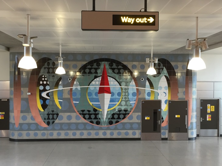Artwork of a compass