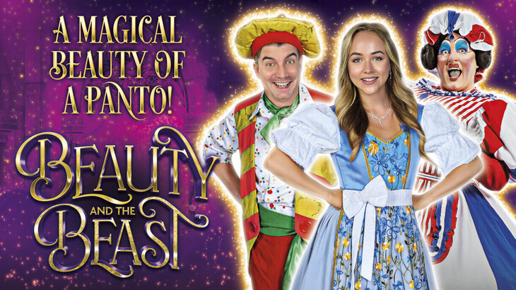 Watch pantos in London: The poster for Beauty and the Beast