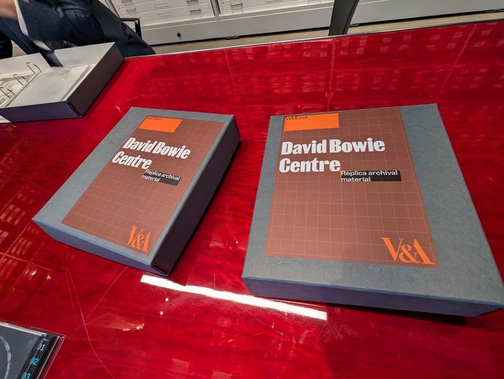 David Bowie Centre archive boxes