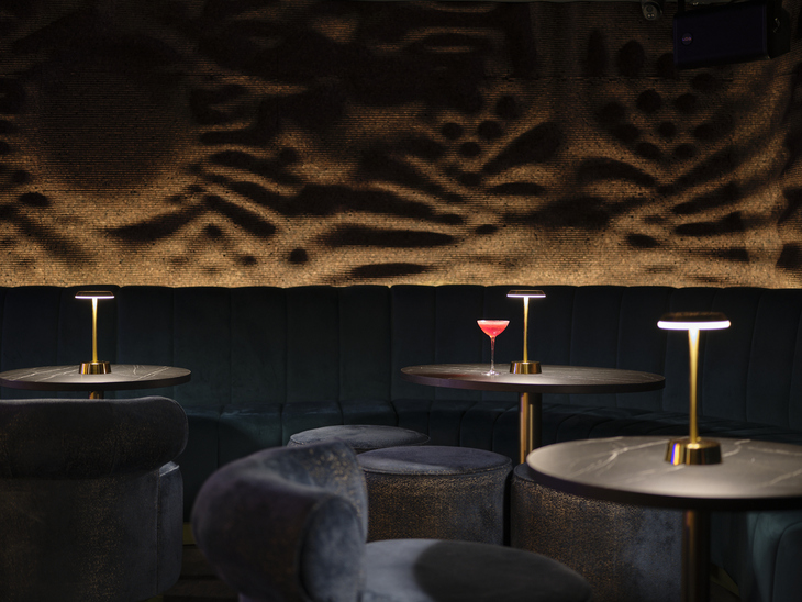 London Cocktail Week: A classy looking bar with a single cocktail on the table