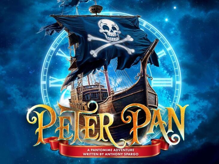 Pantomimes in London: A poster featuring a pirate ship
