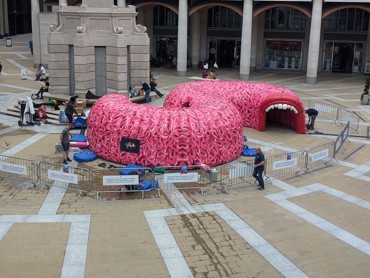 A giant inflatable gut
