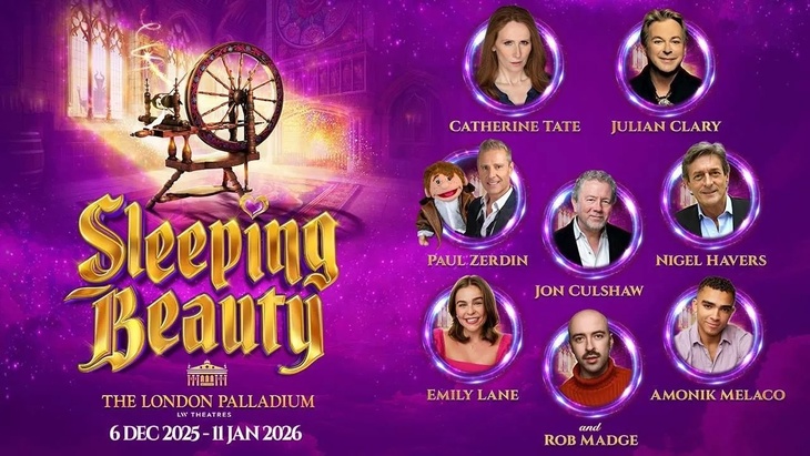 Pantomime in London: a poster for the Palladium panto