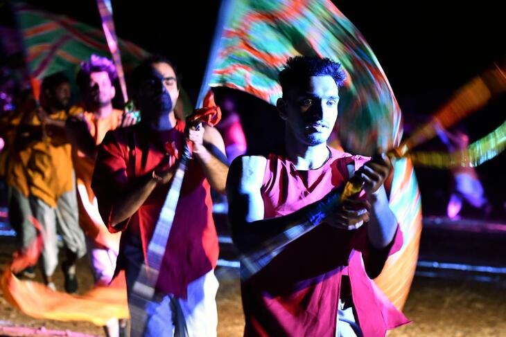 A colourful parade