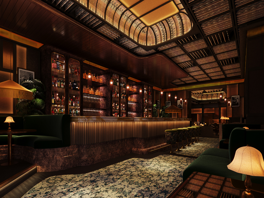 A classy deco style bar