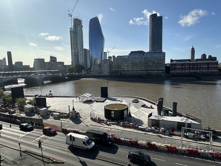 Bazalgette Embankment from above