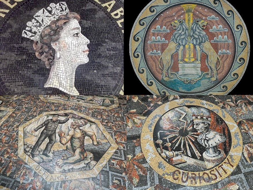 Four mosaics by Boris Anrep