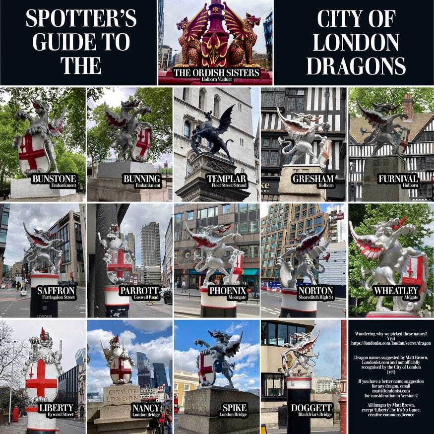 The dragons of the City of London
