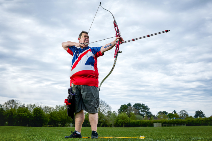 Free things to do in London: an archer wearing Team GB kit