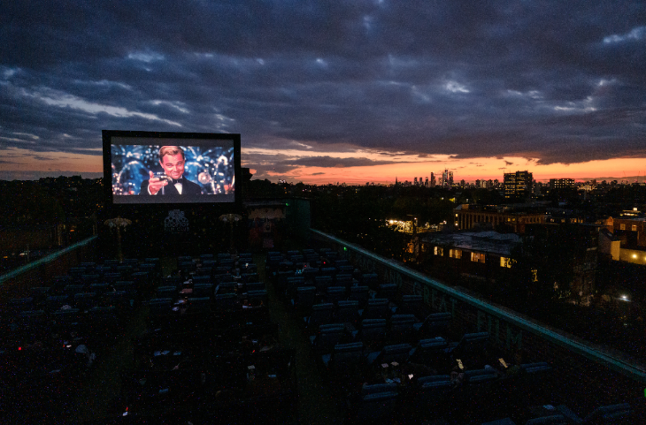 Things to do in London today: a rooftop cinema at dusk