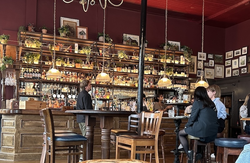 Inside the Marlborough Head, Covent Garden