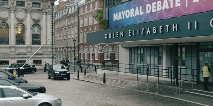 Where was the mayoral debate in Slow Horses?