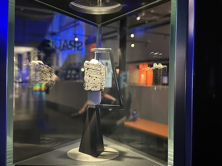 A chunk of Moon rock, collected by David Scott on Apollo 15.