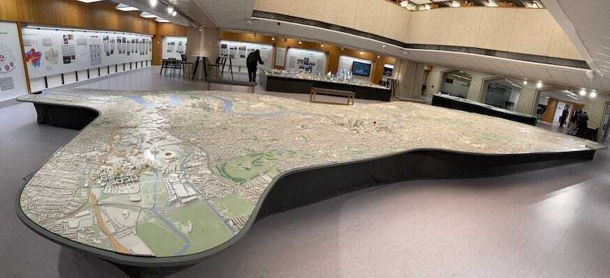The 3D map in the London Centre