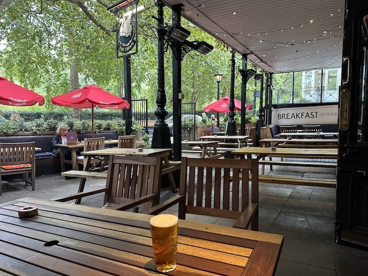 Beer garden, the swan