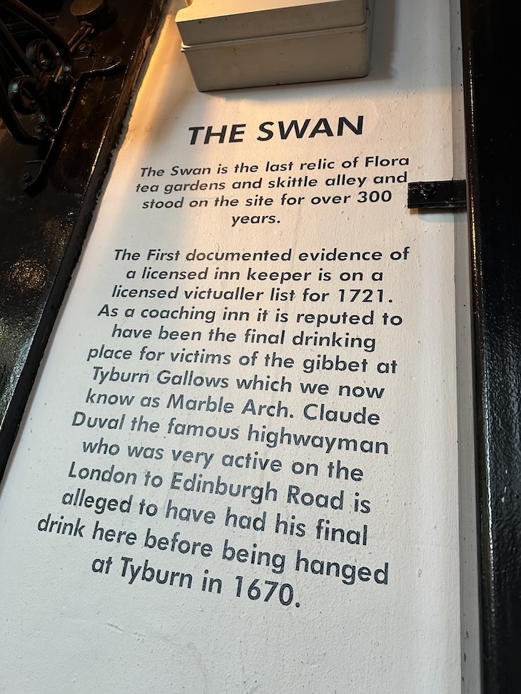 The Swan in Bayswater's history