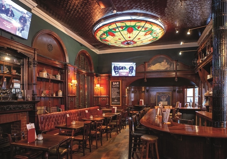 Inside the falcon pub