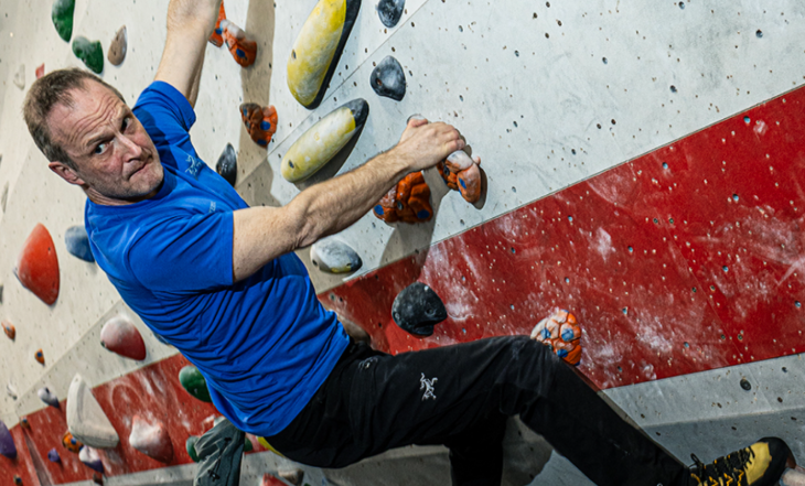 Things to do in London this weekend: a climber on a climbing wall