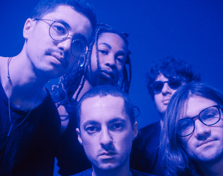 Things to do today in London: the five members of Dreamscape in a blue-washed photo