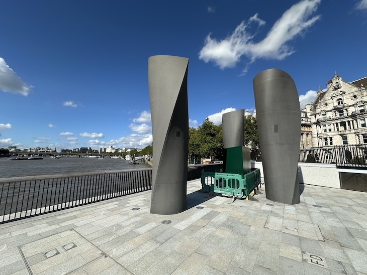 Ventilation shafts on the Bazalgette Embankment