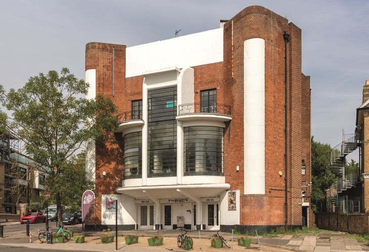 A redbrick art deco building