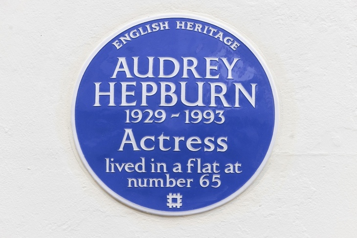 Audrey Hepburn's blue plaque