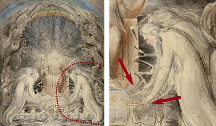 Annotated William Blake paintings