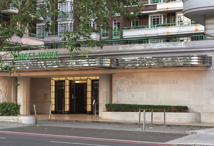 The front of Dorset House