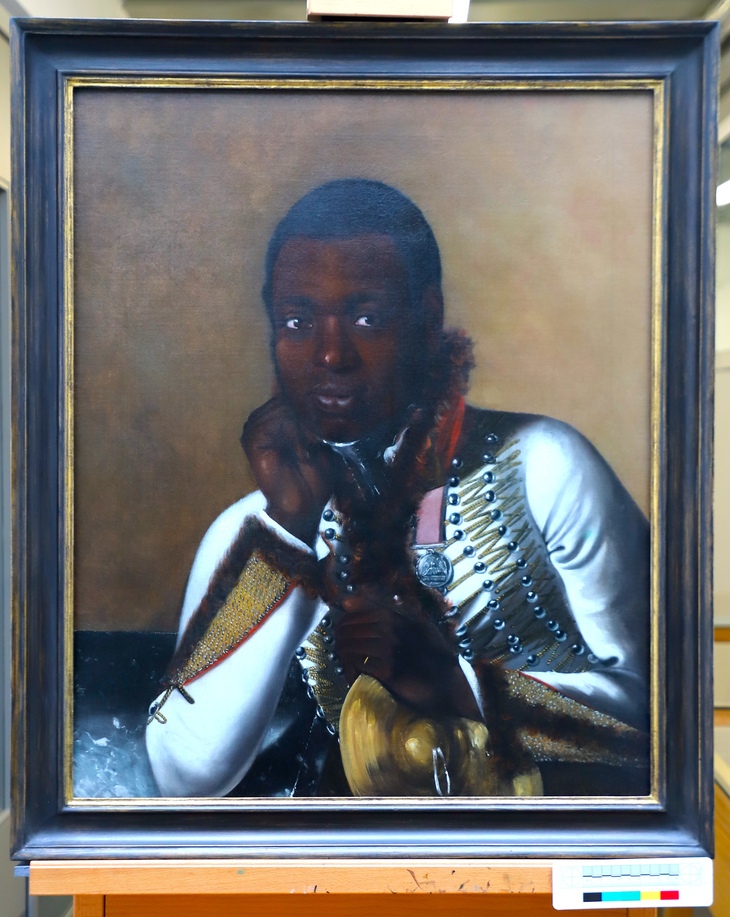 The framed artwork
