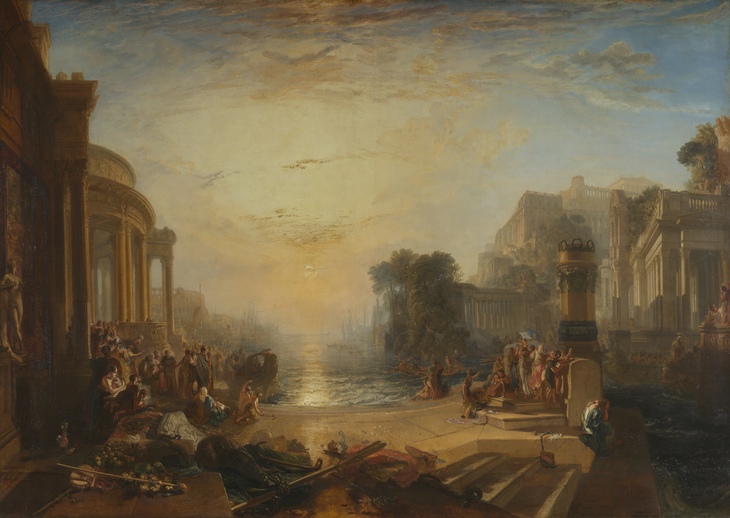 JMW Turner , The Decline of the Carthaginian Empire exhibited 1817. P