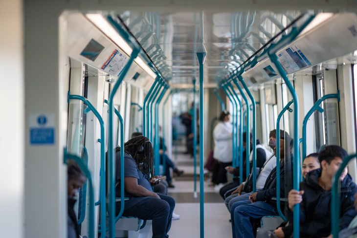 The interior of a carriage