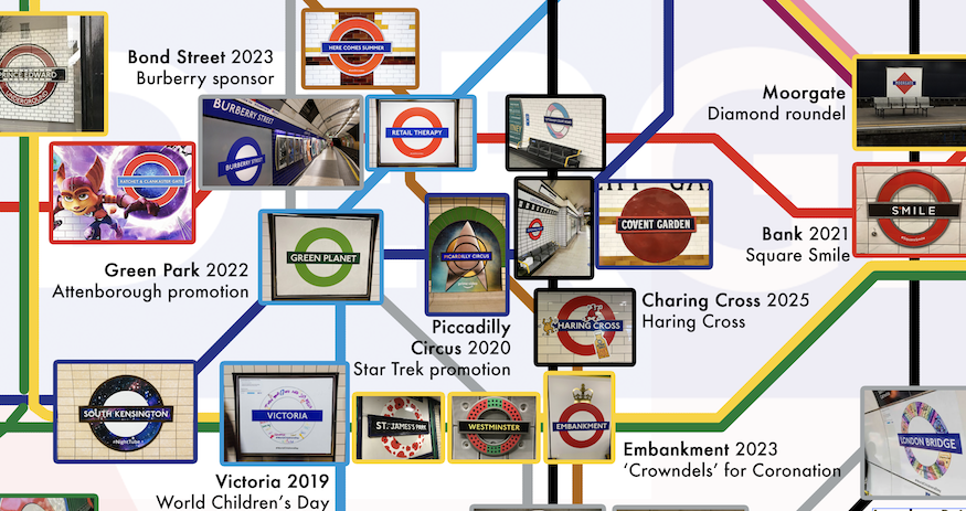 A map of alternative roundels