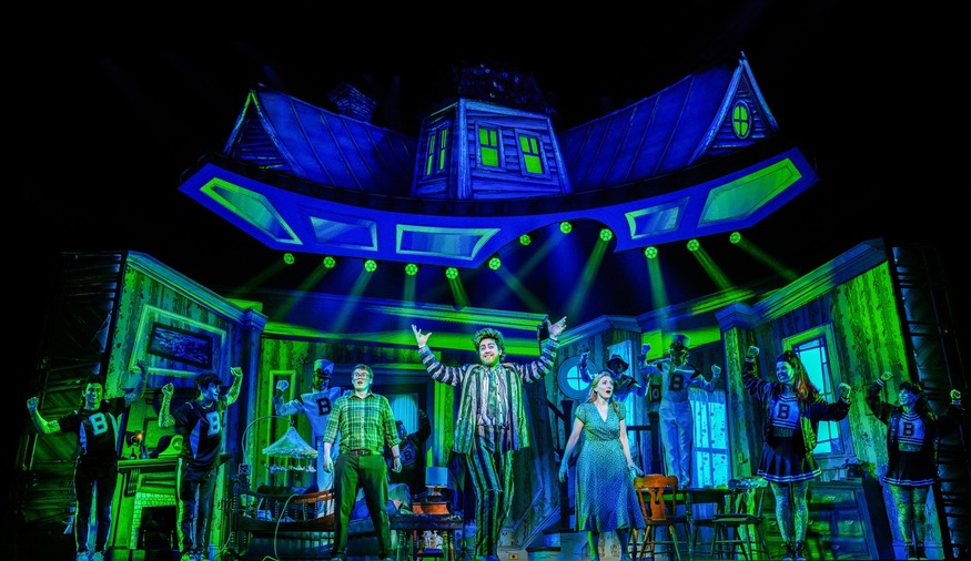 The cast on stage