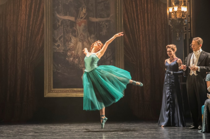 Family Christmas theatre shows 2025: a woman in a teal dress dancing