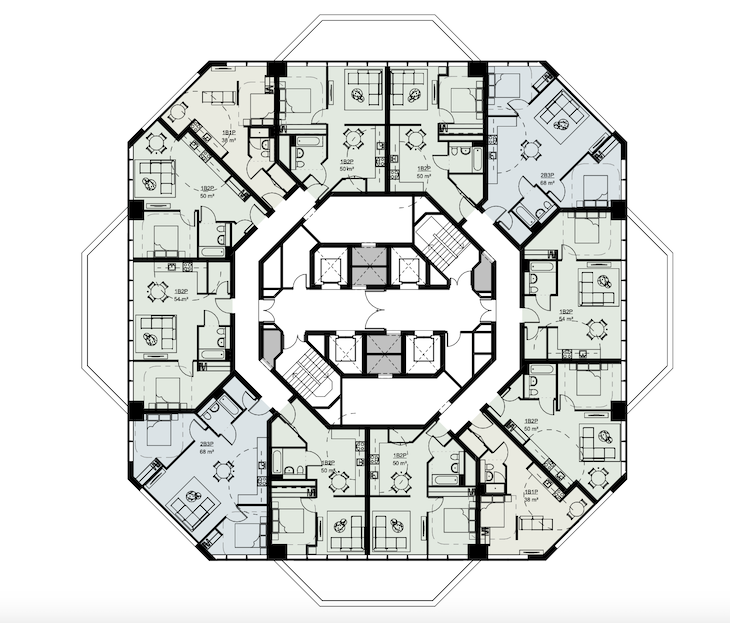 Floorplan of one croydon