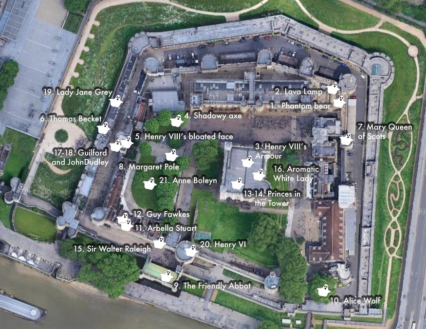 Where to see ghosts in the Tower of London