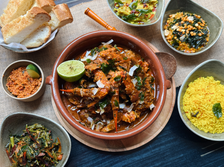 Things to do in London this weekend: a table full of Sri Lankan dishes
