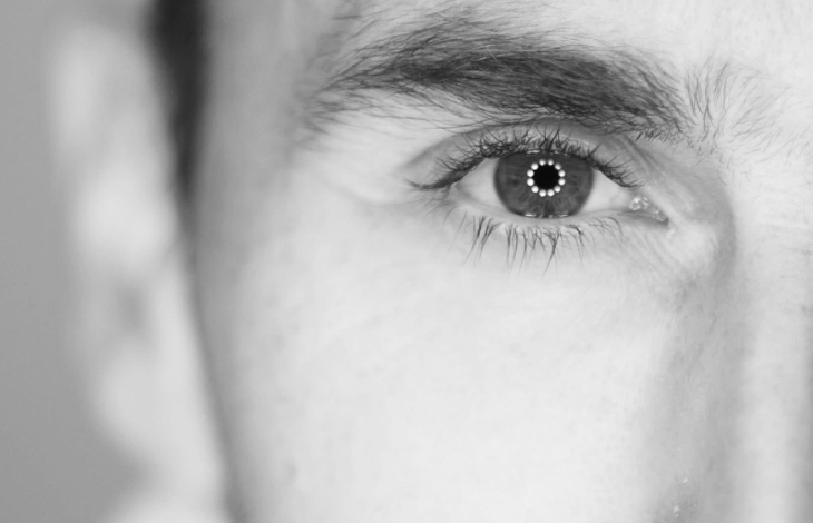 Things to do in London this weekend: a close-up photograph of Adam Smith's eye