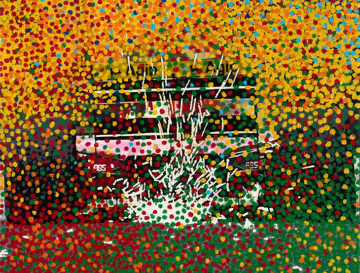 Things to do today in London: a colourful, abstract painting