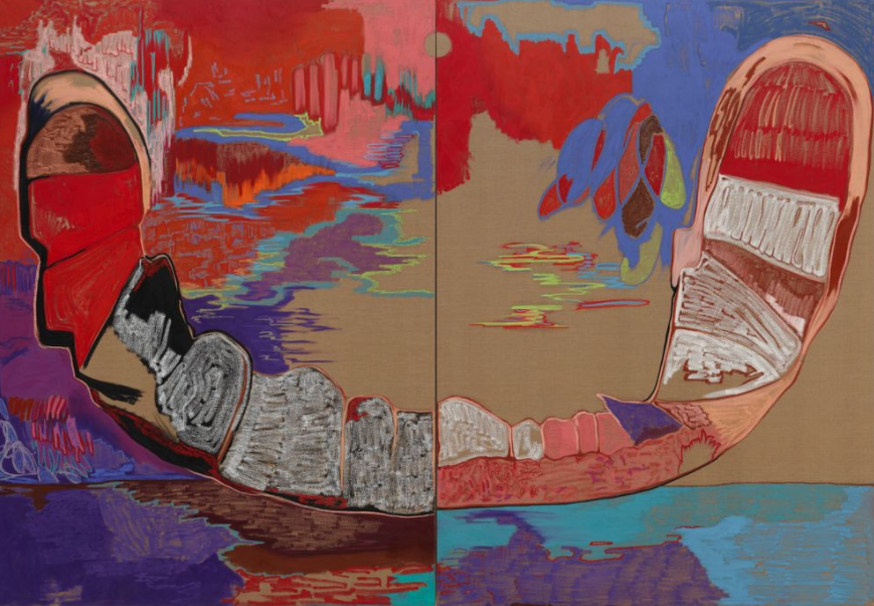 Things to do today in London: an abstract painting by Rachel Jones