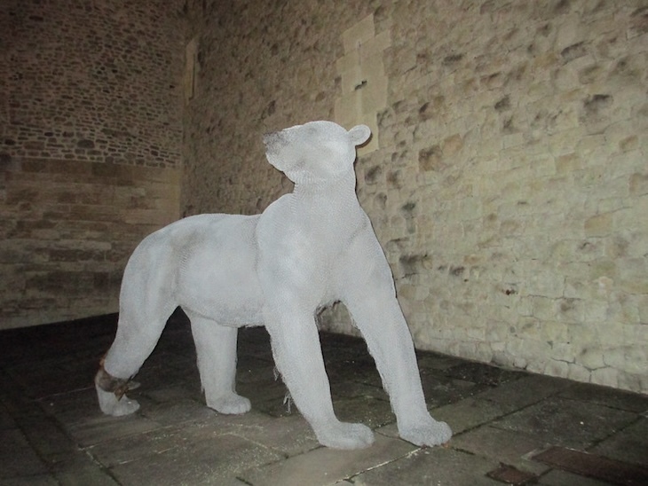 A polar bear sculpture at tower of london