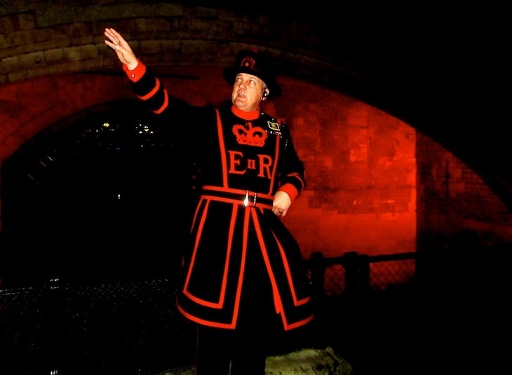 A beefeater at the Tower of London