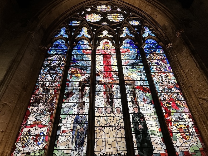 The Tyburn Tree window in St Etheldreda